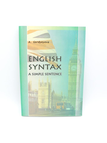 English Syntax. A Simple Sentence