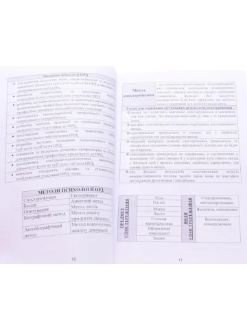 Психологія оперативно-розшукової діяльності в схемах і таблицях