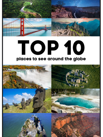 Top 10 places to see around the world