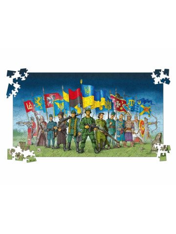 Дерев’яний пазл «Пантеон Героїв» Юрій Журавель
