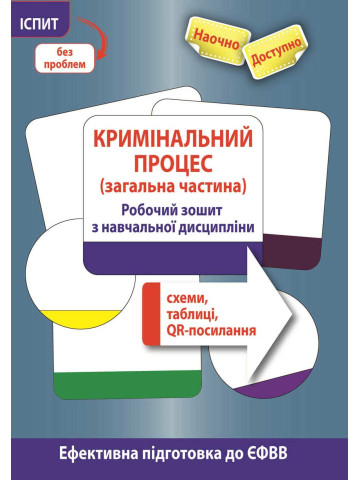 Кримінальний процес (загальна частина). Робочий зошит з навчальної дисципліни 2021р.